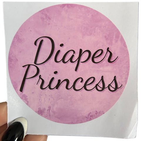 Diaper Princess Vinyl Sticker second image