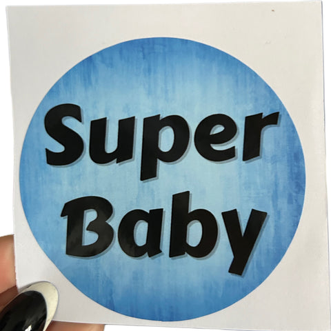 Super Baby Vinyl Sticker second image