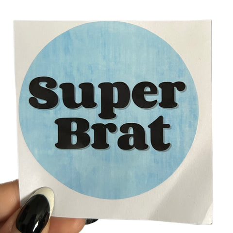 Super Brat Vinyl Sticker second image