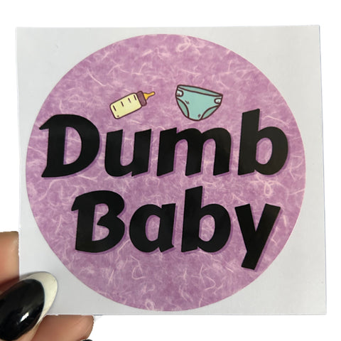 Dumb Baby Vinyl Sticker second image