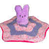 Bunny Handmade Crochet Toy Lovey Security Blanket