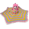 Bear Handmade Crochet Toy Lovey Security Blanket