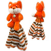 Fox Handmade Crochet Toy Lovey Security Blanket