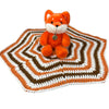 Fox Handmade Crochet Toy Lovey Security Blanket