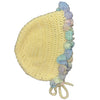 Large Pastel Ruffle Crochet Adult Baby Bonnet