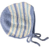 Large Blue Crochet Adult Baby Bonnet