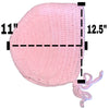 XL Pink Crochet Adult Baby Bonnet