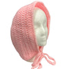 XL Pink Crochet Adult Baby Bonnet