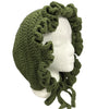 XL Green Crochet Adult Baby Bonnet