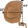 XL Brown Crochet Adult Baby Bonnet