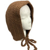XL Brown Crochet Adult Baby Bonnet