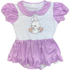 Breakfast Bunny Romper Dress with Pockets