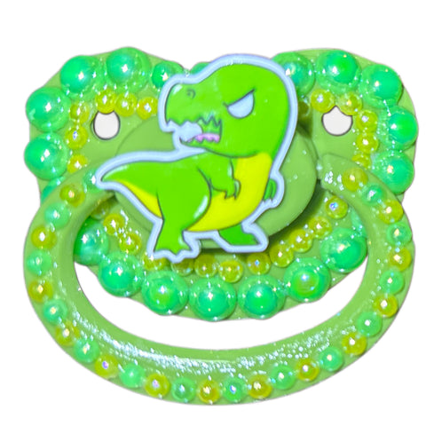 Pride Dinosaurs Hand Crafted Deluxe Pacifier second image