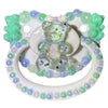 Green Bear Hand Crafted Deluxe Pacifier