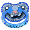 Baby Boy Bear Hand Crafted Deluxe Pacifier