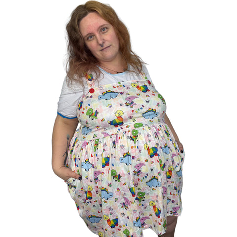 Pride Dinosaurs Suspender Skirt Dress second image