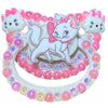 White Kitty Hand Crafted Deluxe Pacifier
