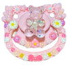 Floral Bear Hand Crafted Deluxe Pacifier
