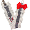 Goth Circus Ruffle Deluxe Pacifier Clip