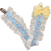 Blue Bunny Ruffle Deluxe Pacifier Clip