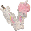 Prancing Ponies Ruffle Deluxe Pacifier Clip