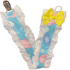 Ducky Bath Time Ruffle Deluxe Pacifier Clip