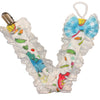 Veggisaur Ruffle Deluxe Pacifier Clip