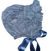 Blue Lace Adult Baby Bonnet