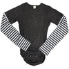Layered Black & White Bodysuit