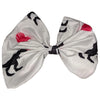 Dinosaur Love Fabric Hair Bow *