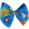 Camping Fabric Hair Bow