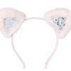 Flip Sequin Faux Fur Cat Ears Hairband