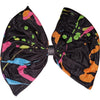 Neon Splatter Paint Fabric Hair Bow