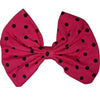 Hot Pink Dots Fabric Hair Bow