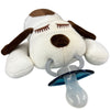 Medium Laying Dog Stuffie Binkie Buddies