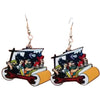 Earrings Stone Age Caveman Cartoon