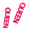 Earrings Pink Queen