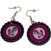 Boutique Earrings Bottlecap Pony