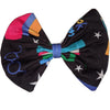 Lil Book Worm Black Fabric Hair Bow