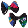 Lil Book Worm Black Fabric Hair Bow 2pc Set