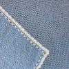 Knitted Blanket Blue & White