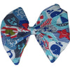 Nautical Sailboat Fabric Hair Bow