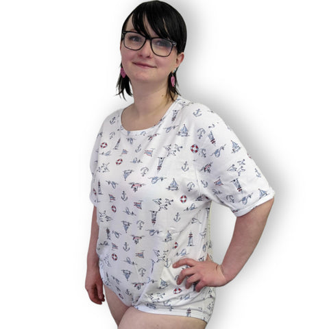 Squishyabdl Cotton Sailboat Bodysuit second image