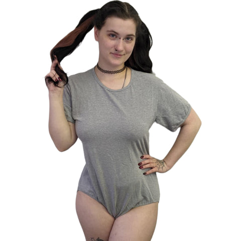 Grey Cotton Bodysuit second image