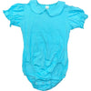 Aqua Cotton Collared Bodysuit