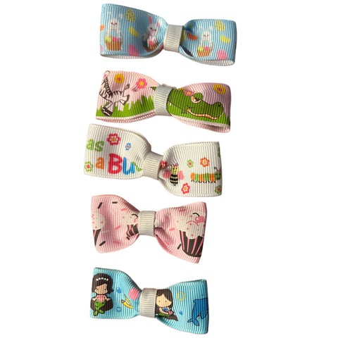 Mini 5pc Hair Bows Set second image