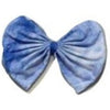 Tie Dye Blue Fabric Hair Bow