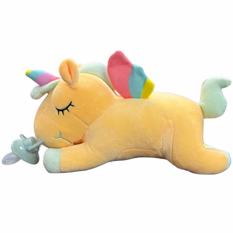 Small Laying Unicorn Stuffie Binkie Buddy second image