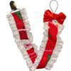 Holiday Christmas Ruffle Deluxe Pacifier Clip