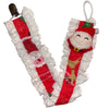 Holiday Christmas Ruffle Deluxe Pacifier Clip